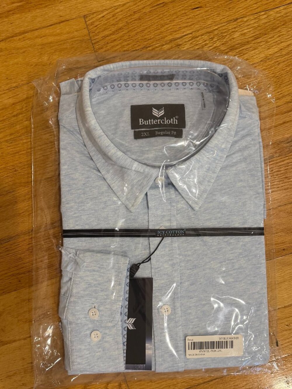 Buttercloth Men's Long-sleeve, Button-down shirt -- 2XL, Brand New!